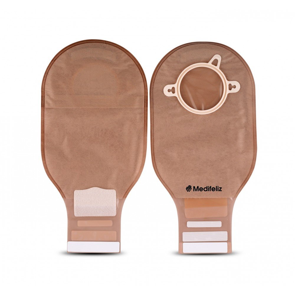 Medifeliz 10407 Two Piece Colostomy Bag Opaque 70mm (Pack of 20)